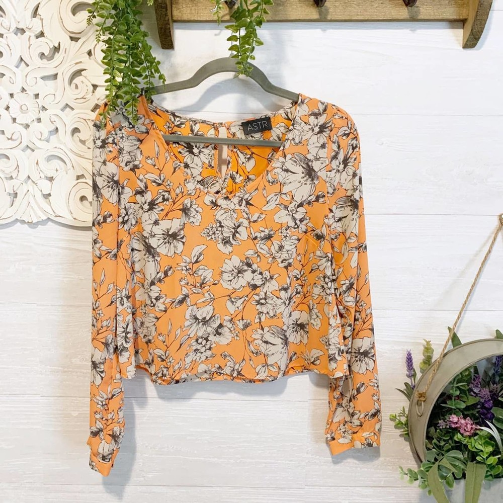 ASTR  |  Floral Crop Top, XS